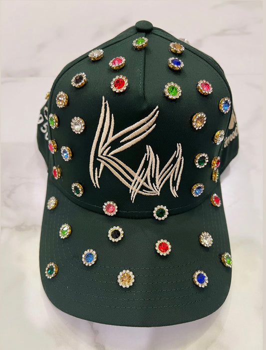 Jeweled 5 Panel Mid Profile Baseball Cap